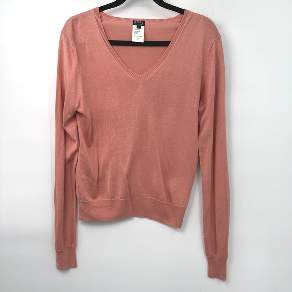 KORS Michael Kors Sweaters - Kors Michael Kors Silk Vintage Sweater Womens L Pink Spring Preppy Minimalist